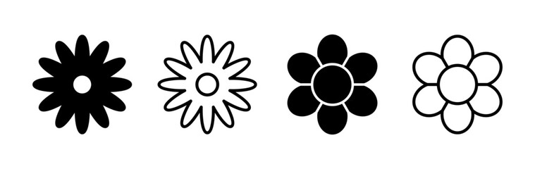 Flower icon vector. floral icon. flower logo