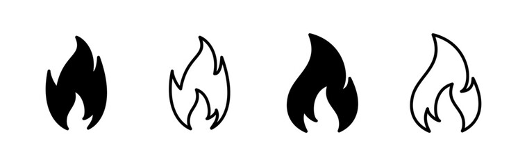 Fire icon vector. fire flame icon