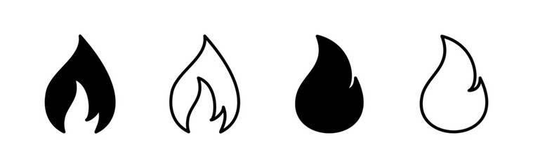 Fire icon vector. fire flame icon