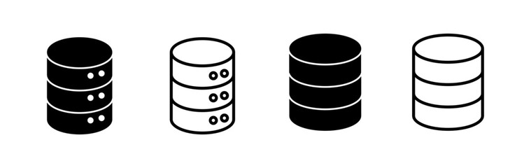 Database icon vector. server icon. storage