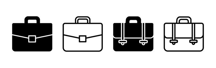 Briefcase icon vector. Portfolio vector icon. suitcase icon