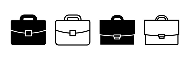 Briefcase icon vector. Portfolio vector icon. suitcase icon - obrazy, fototapety, plakaty