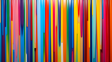 Obraz premium Vivid Vertical Stripe Background: Multicolored Linear Striped Lines Compositions Background