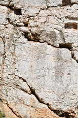 Large cracked rock surface texture pattern