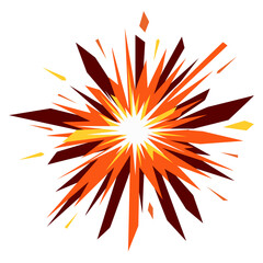 explosion vector illustration flat boom logo icon