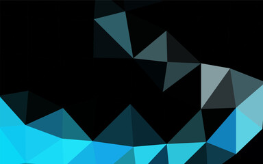Light BLUE vector abstract polygonal texture.
