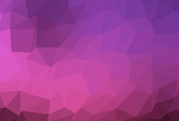 Dark Pink vector shining triangular template.