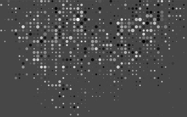 Dark Silver, Gray vector layout with circle shapes.