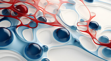 Bryce Organic 3D Sculpting: Hyper-Realistic Water, Light Cyan and Beige, Biomorphic Abstraction Background, Close-Up Shots