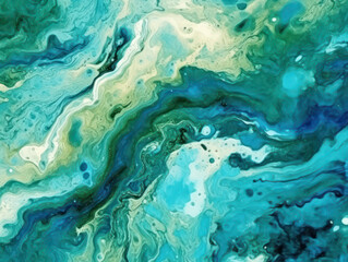 Abstract Colorful Liquid Marble Texture, Generative AI