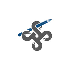 Logo is a smart octopus. Unique and elegant. Or monogram 88.