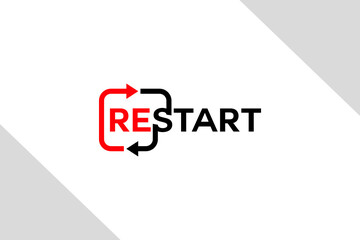 vector is the word restart. Computer and Handphone, android