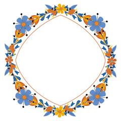 Floral frame, floral border frame, flower frame, flower border frame, aesthetic border, aesthetic border frame, frame with flowers