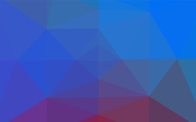 Obraz premium Light Blue, Red vector low poly cover.
