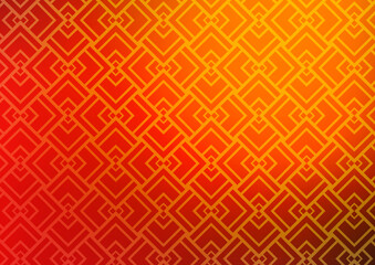 Light Yellow, Orange vector background with straight lines.