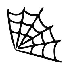 Scary Spider Web Halloween With White Background