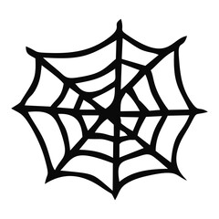 Scary Spider Web Halloween With White Background