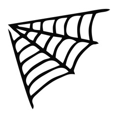 Scary Spider Web Halloween With White Background