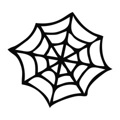 Scary Spider Web Halloween With White Background