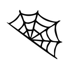 Scary Spider Web Halloween With White Background