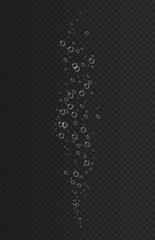 Obraz premium Realistic water drops vector concept