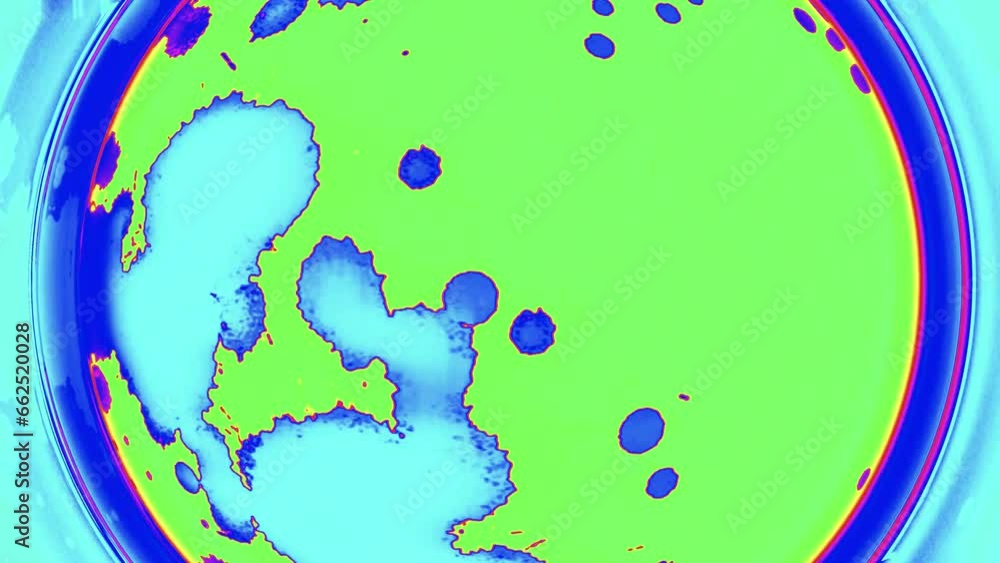 Poster loop video with a background of textured images and hand drawn elements