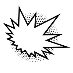 ふきだし　フレーム　シルエット　アイコン