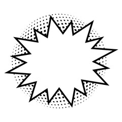 ふきだし　フレーム　シルエット　アイコン