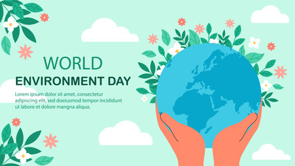 World environment day vector banner © Aleksey