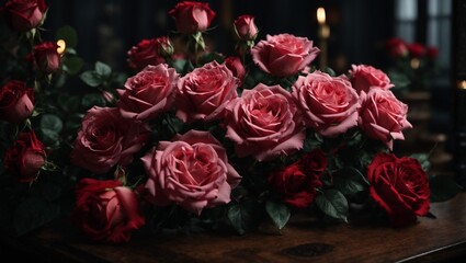 high quality, 8K Ultra HD, ultra-realistic, gothic style roses, Roses with gothic designs and magical symbols, high detailed
