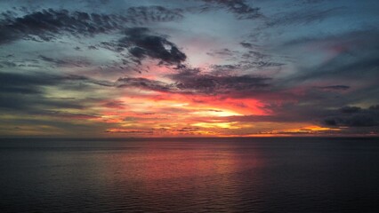 sunset over the sea © Alex