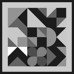 Mosaic Abstract Pattern Design vector