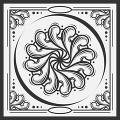 abstract floral ornament