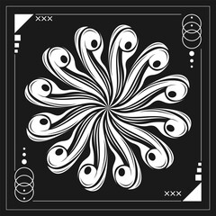 abstract floral design