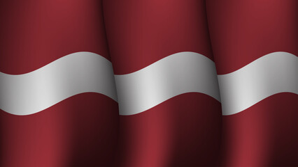 latvia macedonia waving flag background design vector illustration