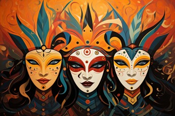 Cunning trickster gods with a penchant for mischief and pranks - Generative AI