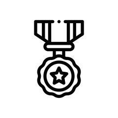 medal line icon
