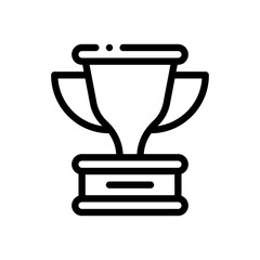 trophy line icon