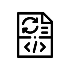 coding line icon