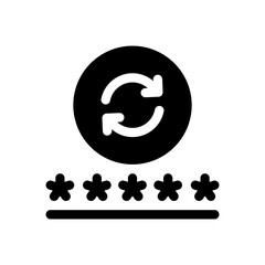 password glyph icon