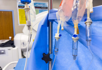 hospital IV drip, symbolizing healthcare, wellness, and life-saving therapy. Intravenous...