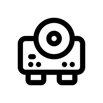 recommend clip art: projector line icon