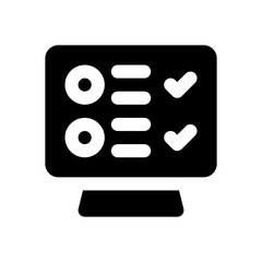 tasks glyph icon