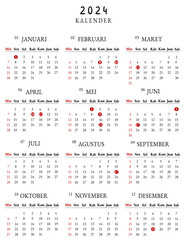 calendar indonesia 2024 complete