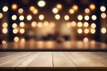 a studio tabel with blur lighting.