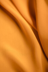 golden yellow silk fabric background