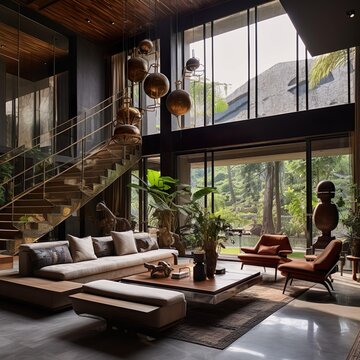 Interior Design of the Xavi Style Villa Living Room