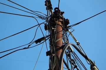 lines on a pole