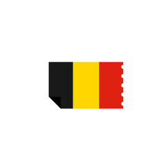 Fototapeta premium Belgium flag icon