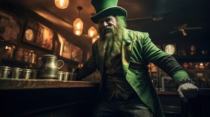 Musclebound leprechaun, giant